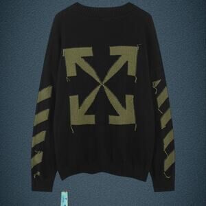 Off-White Black Men's Sweater